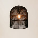 Dune Jute Pendant – Black