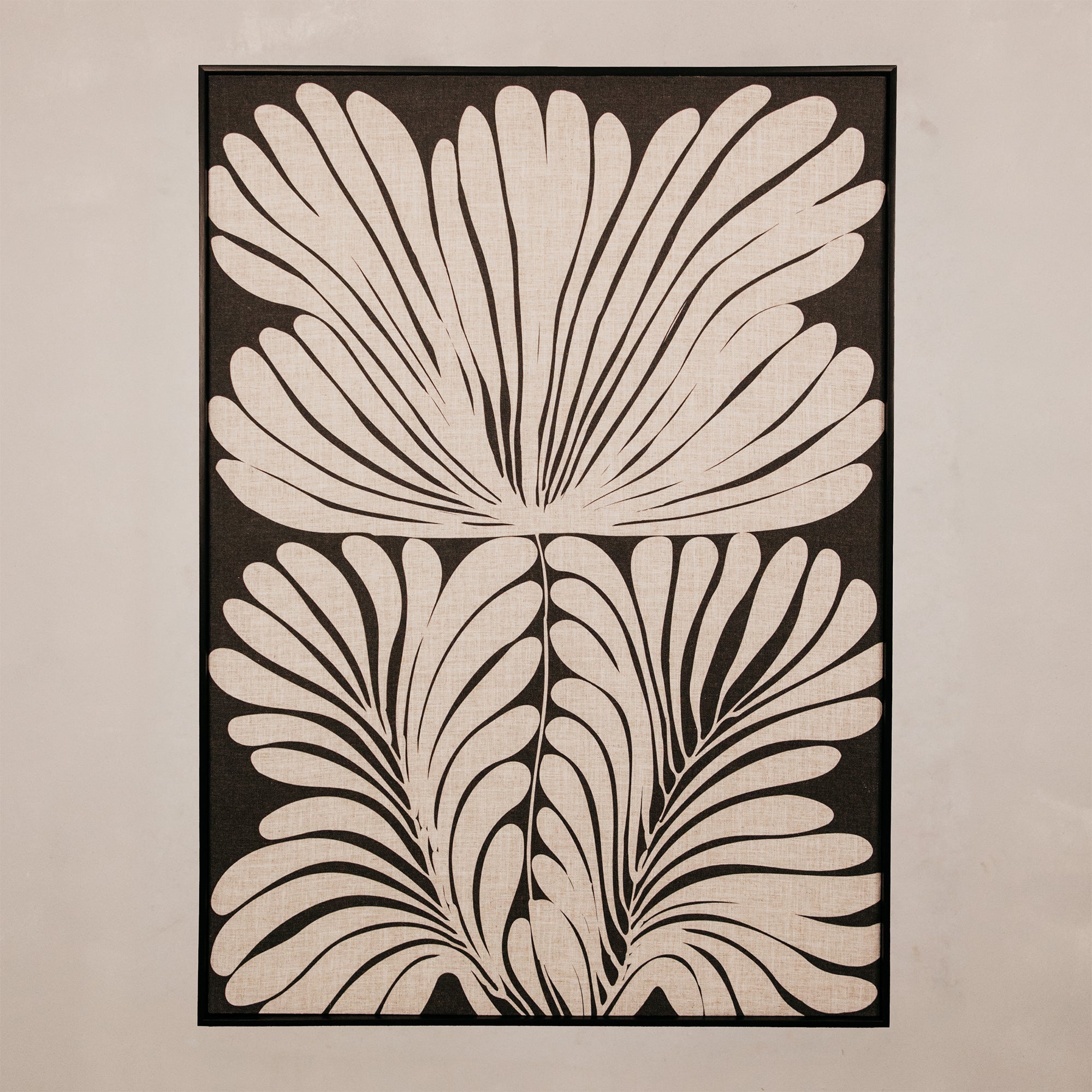 Gilded Leaf Charcoal Wall Art