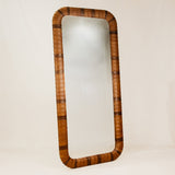 Igbo Leather Wall Mirror – Tan