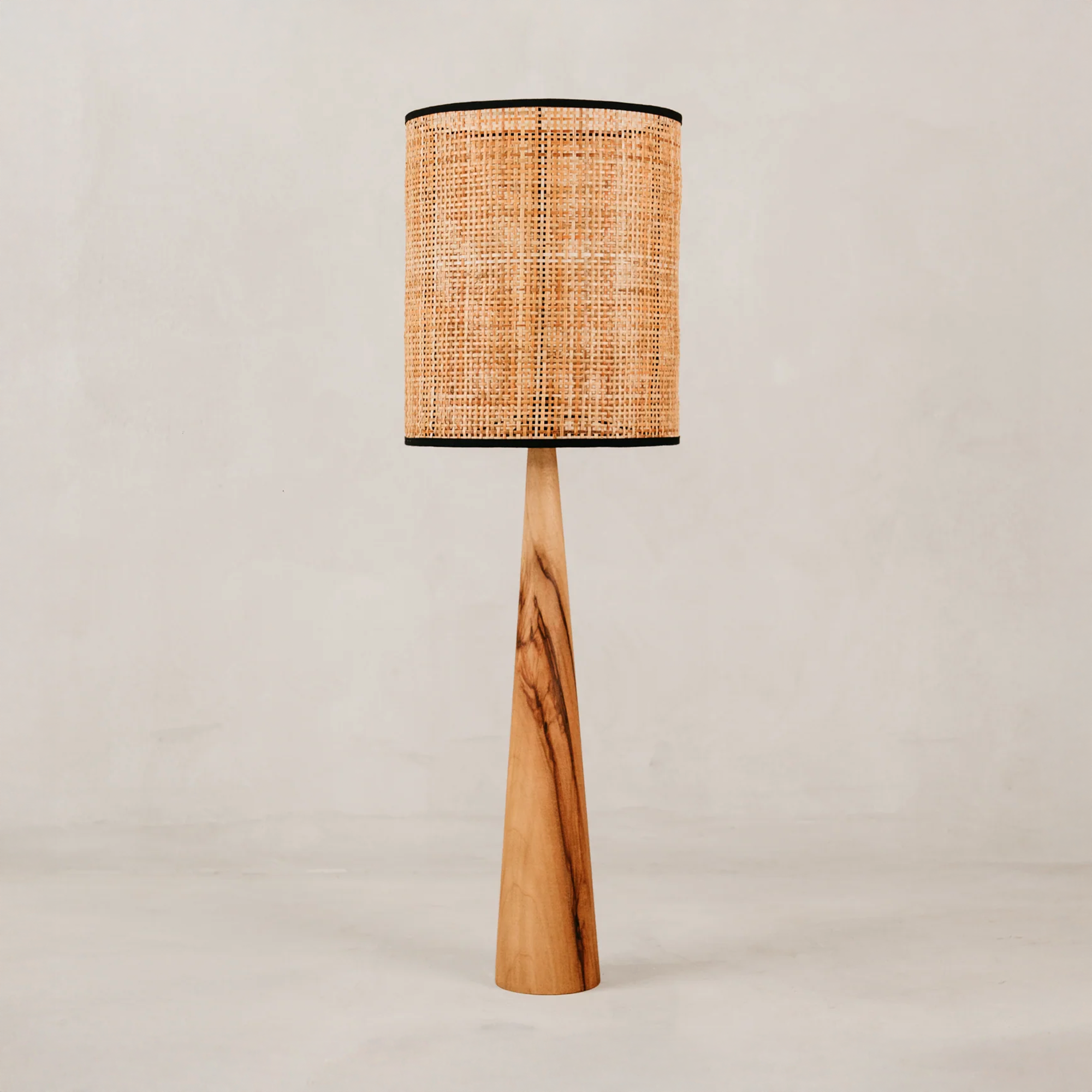 Pinnacle Table Lamp with Rattan Shade