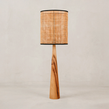 Pinnacle Table Lamp with Rattan Shade