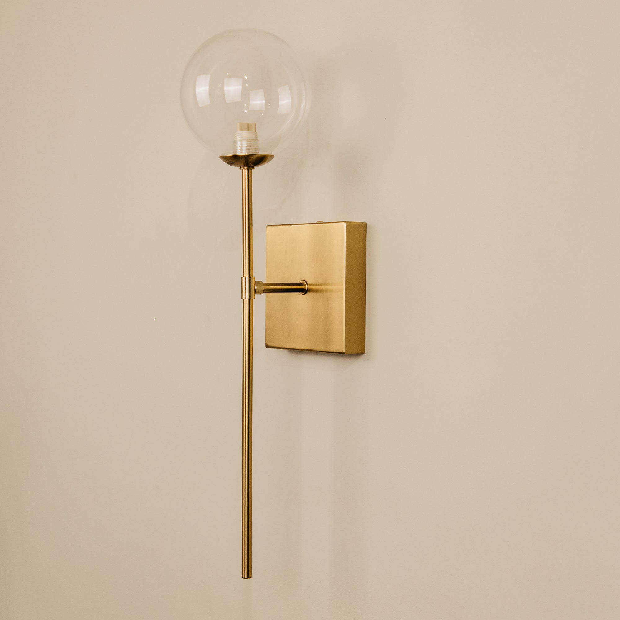 Sello Glass & Brass Wall Light