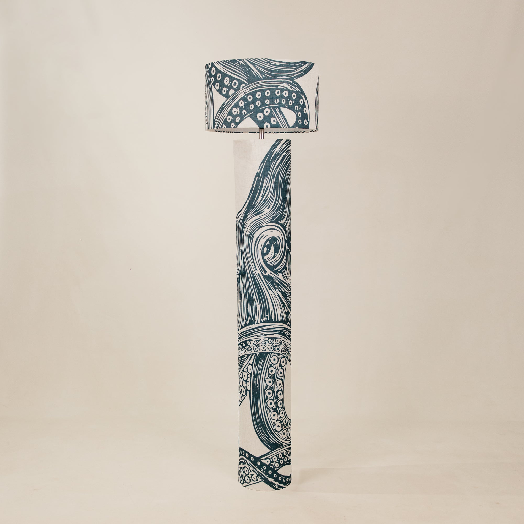 Tidal Pool Barrel Floor Lamp
