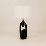 Umoja Table Lamp with Shade – Charcoal