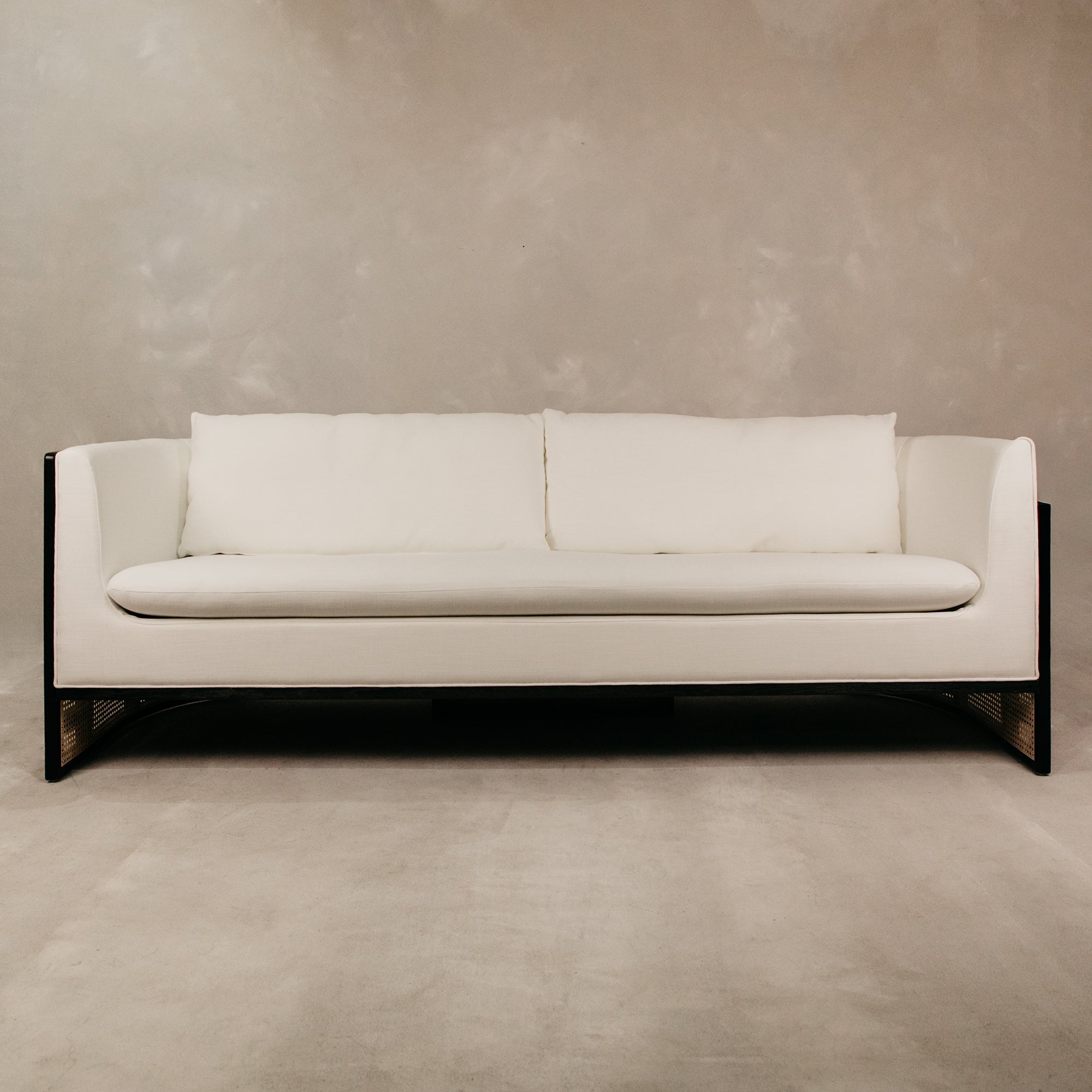 Horizon Large Three Seater Couch – Black & White