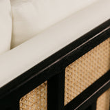 Horizon Large Three Seater Couch – Black & White