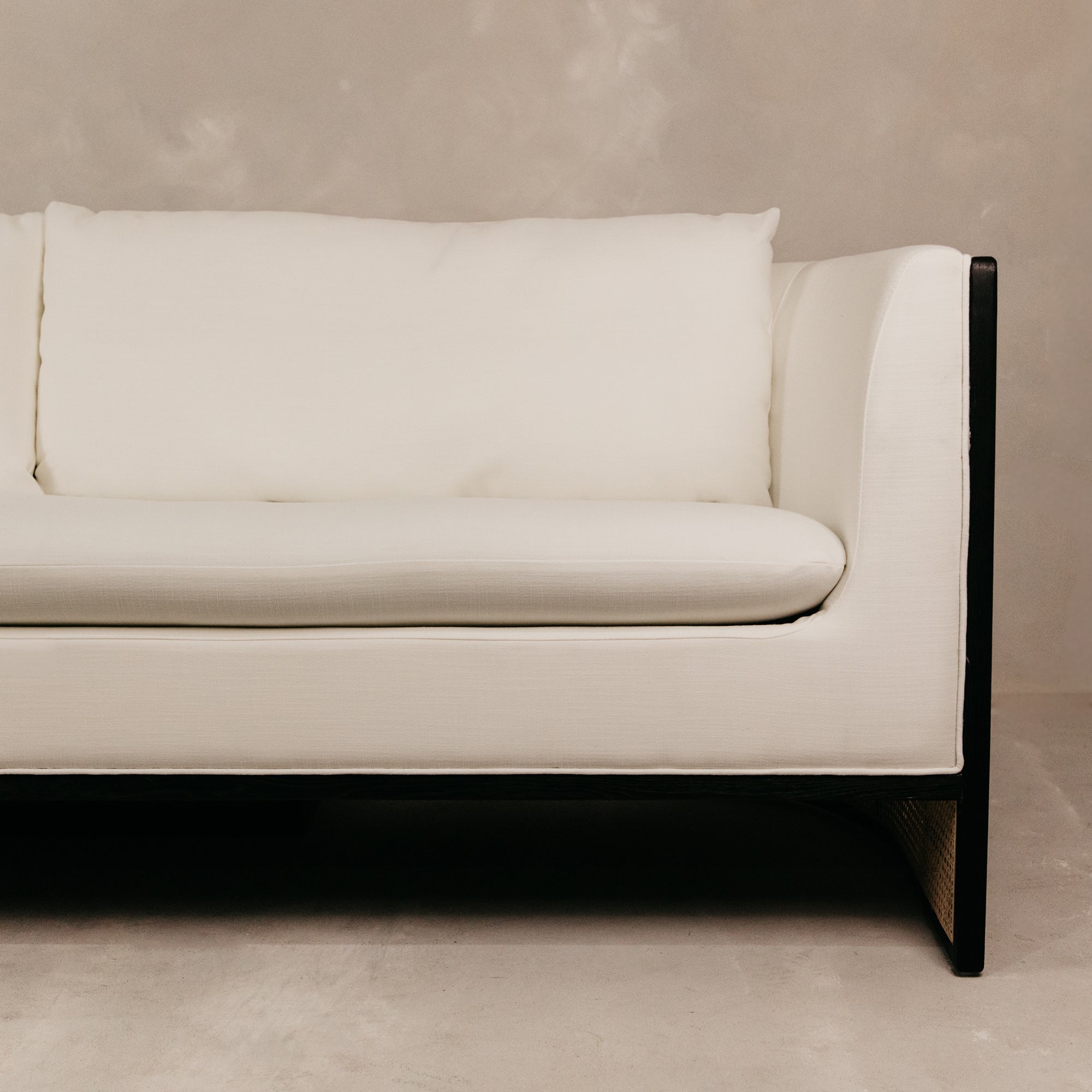 Horizon Large Three Seater Couch – Black & White