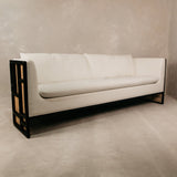Horizon Large Three Seater Couch – Black & White