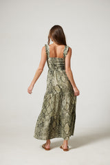 Avery Dress in Snakeskin