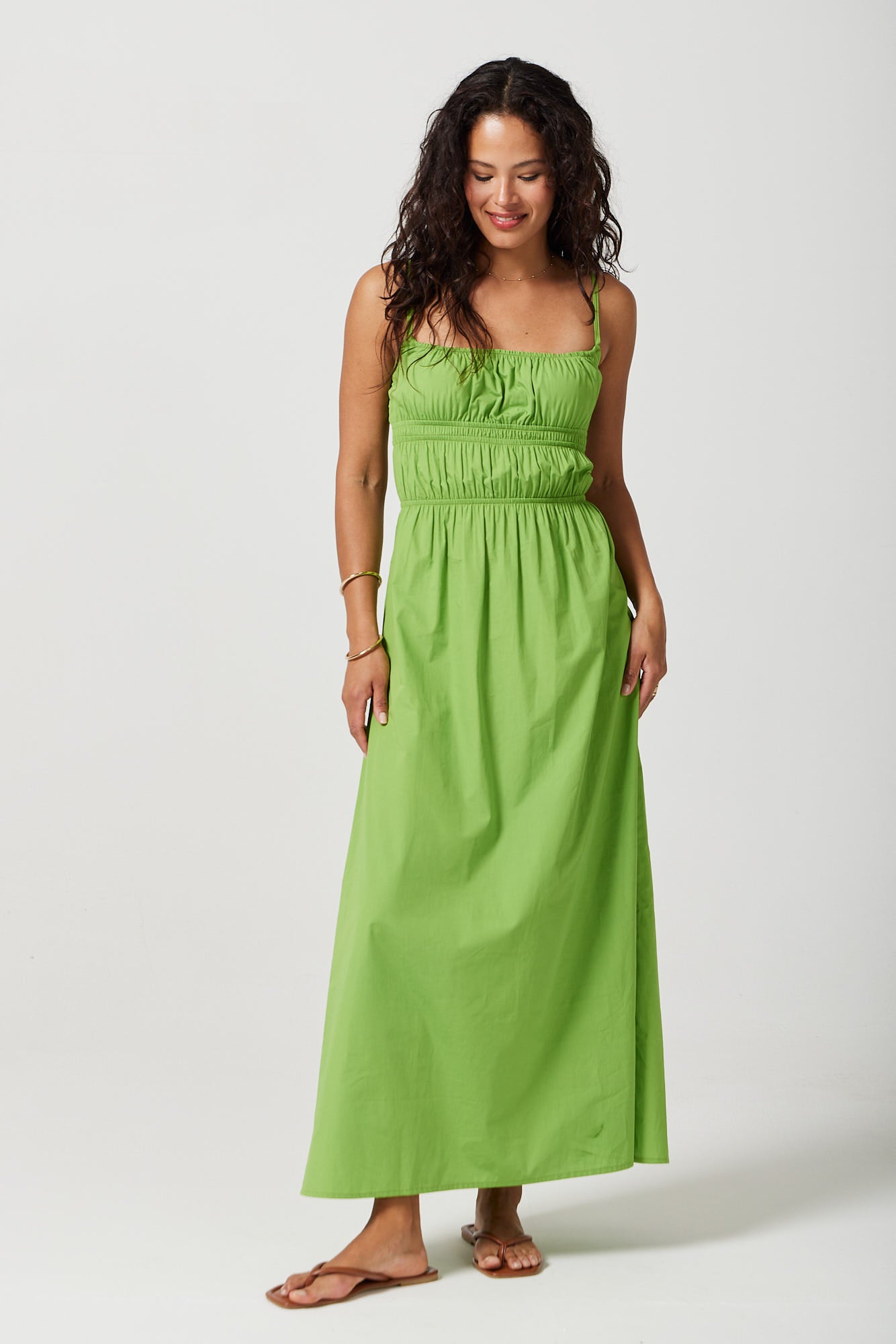 Zara Midi Dress in Green