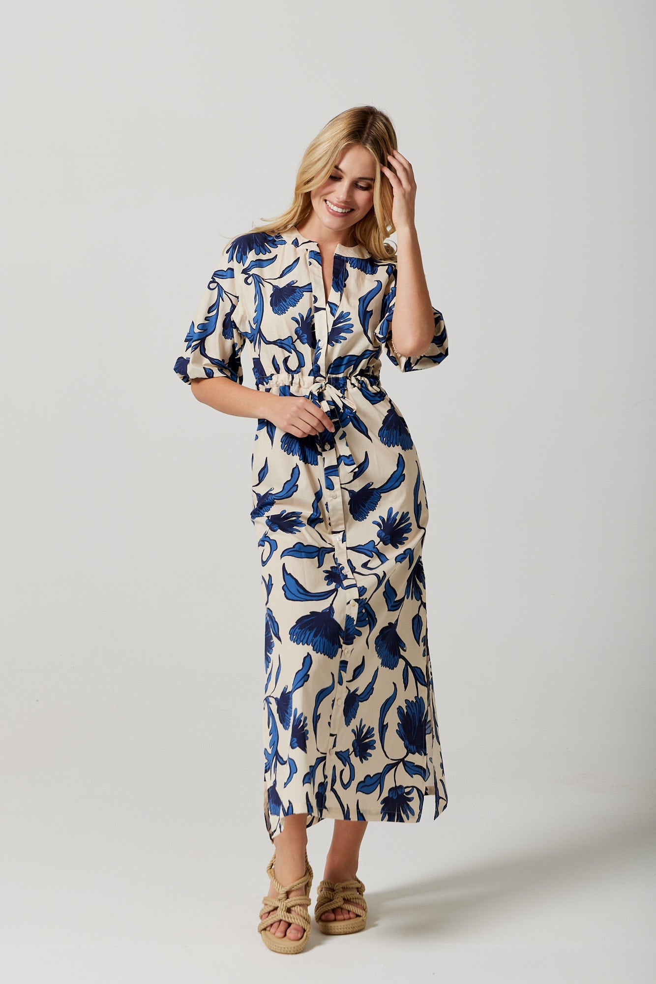 Bianca dress in Delft Botanical