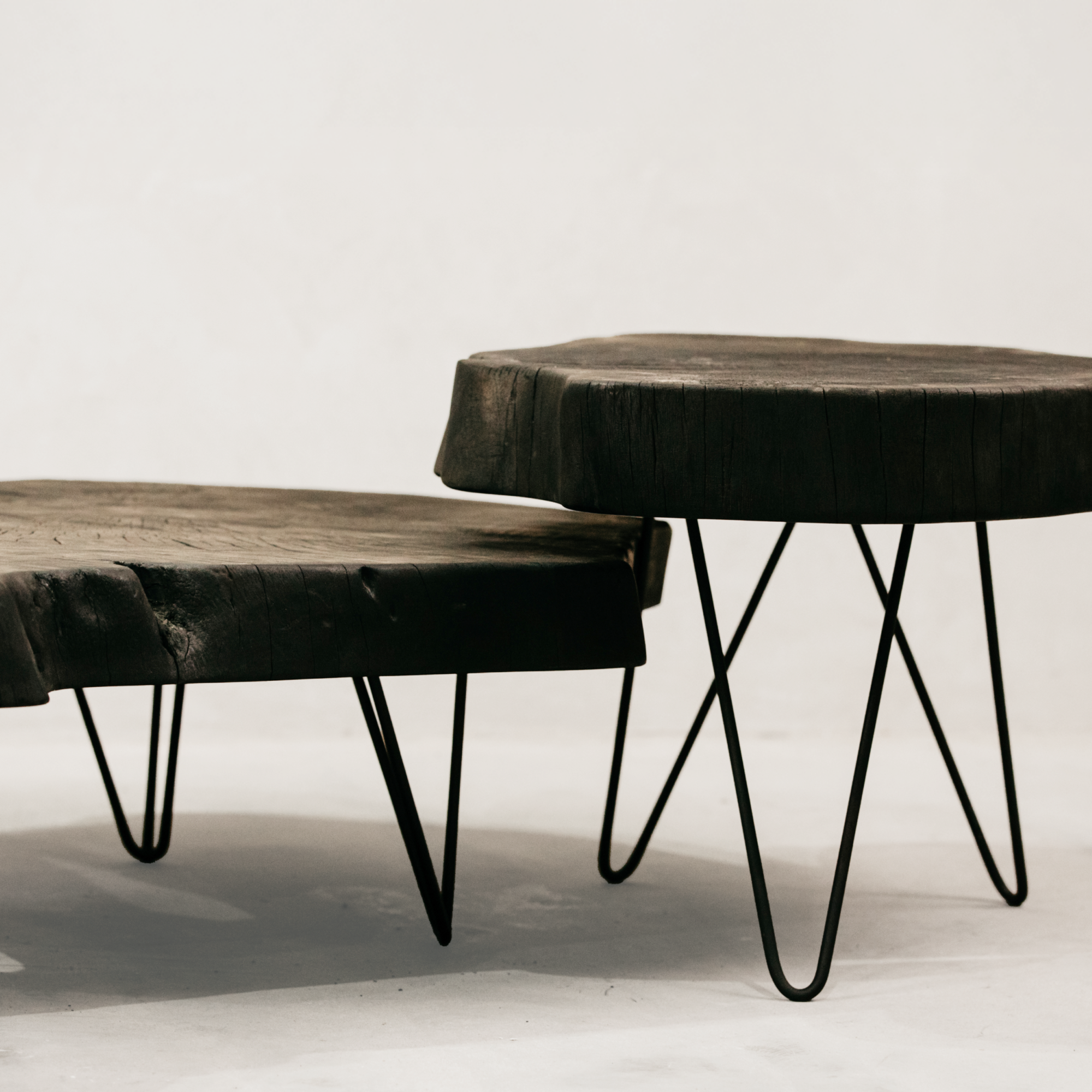 Haraka Charred Side Table