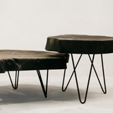 Haraka Charred Side Table