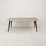 Shona Dining Table – Grey & Black