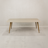 Shona Dining Table – Grey & Gold