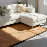 Binga Sisal Rug - BlackTrim 800x3000