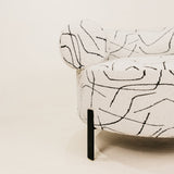 Imani Leisure Chair – Black & White