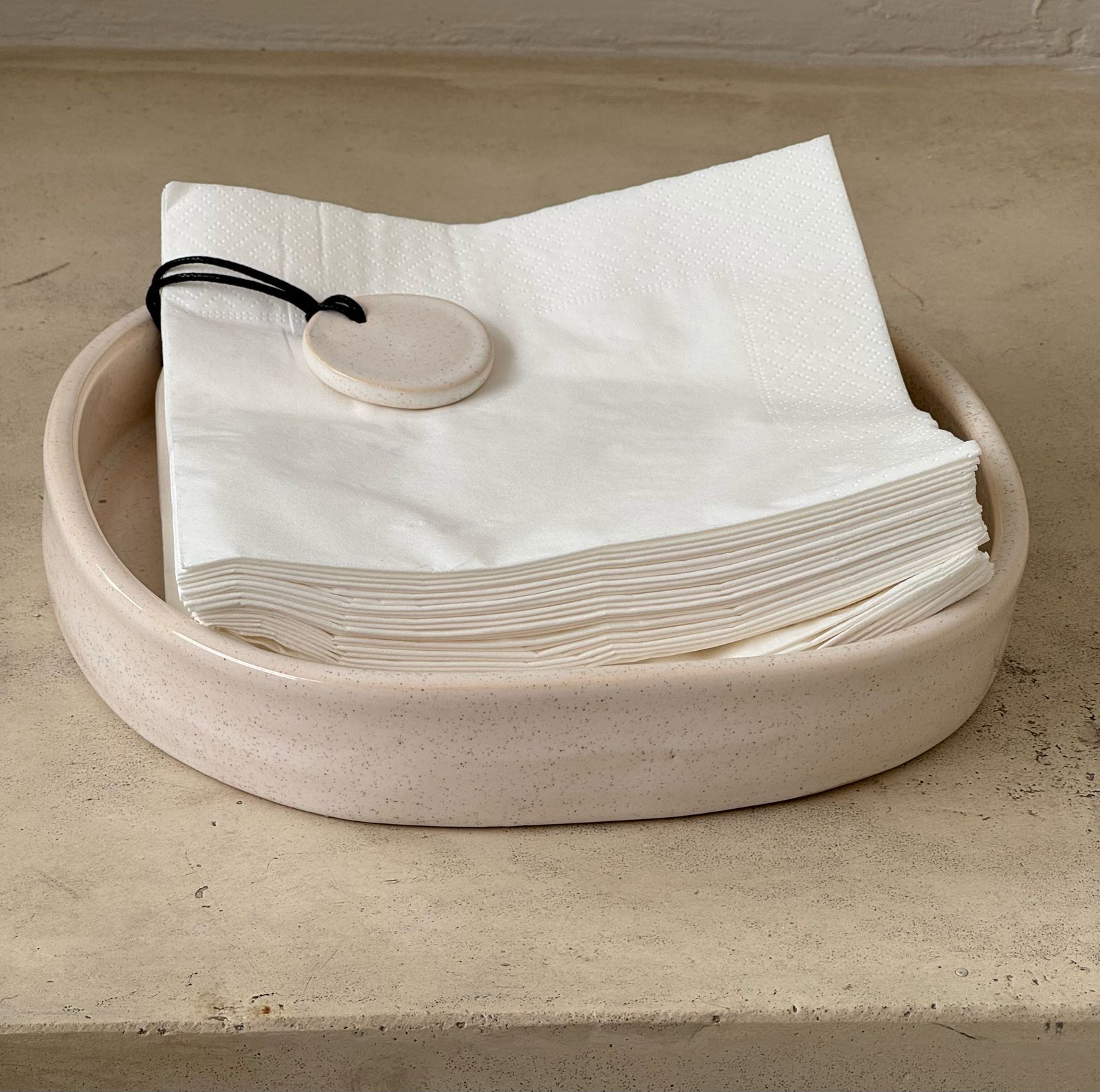 Ceramic napkin holder