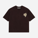 LOVE, SUHU MINI GRAPHIC T-SHIRT, BROWN