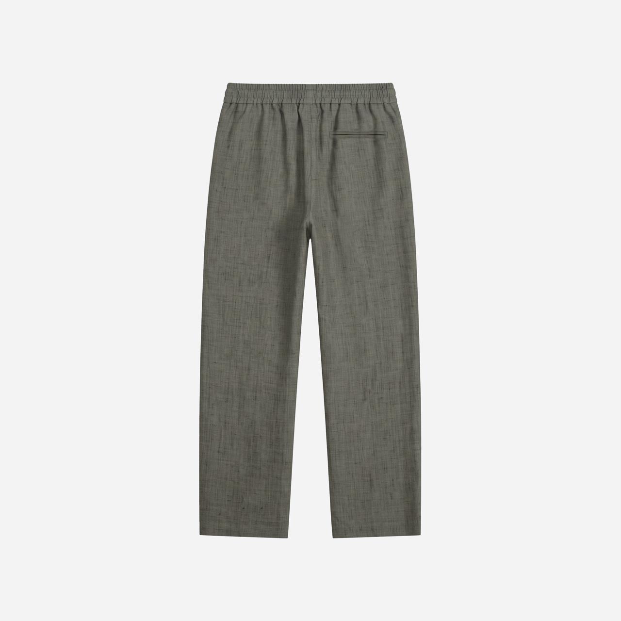 SUHU Aged Green Linen Pants