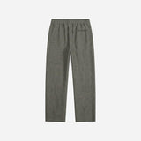 SUHU Aged Green Linen Pants