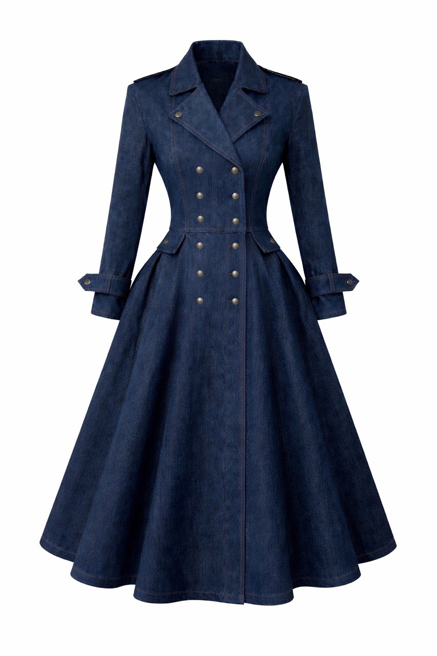 The Atlas Denim Coat Dress