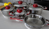 9pc Waterless Cookware Set (available in Black, Red, Purple, Blue) - Image 2