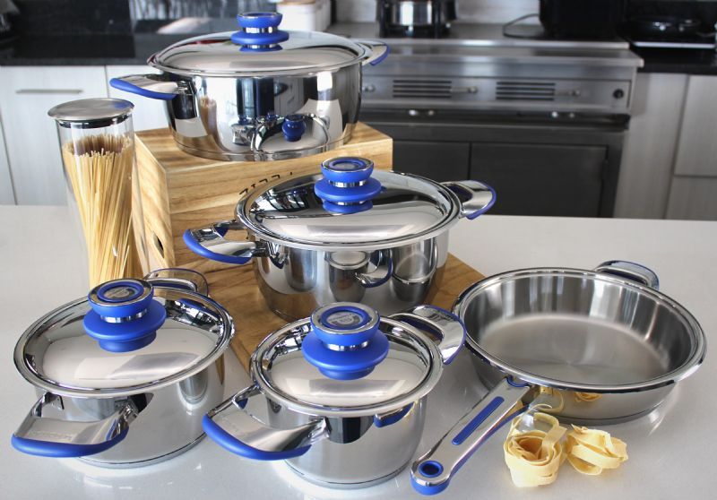 9pc Waterless Cookware Set (available in Black, Red, Purple, Blue) - Image 4