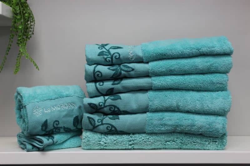 Duck Egg Towels - 9Pc - Image 1