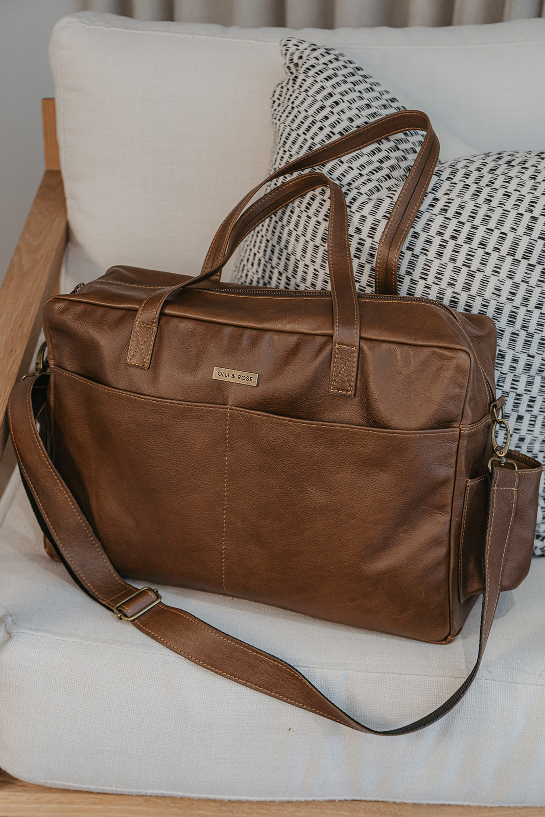 My Daily XL Leather Nappy Bag