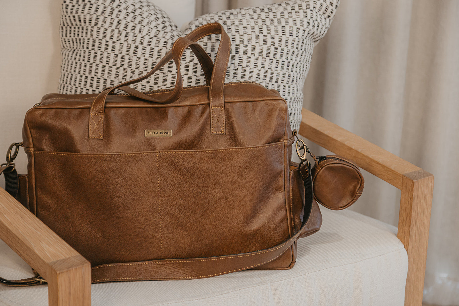 My Daily XL Leather Nappy Bag