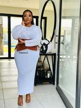 Zurisha White Dress wear something underneath