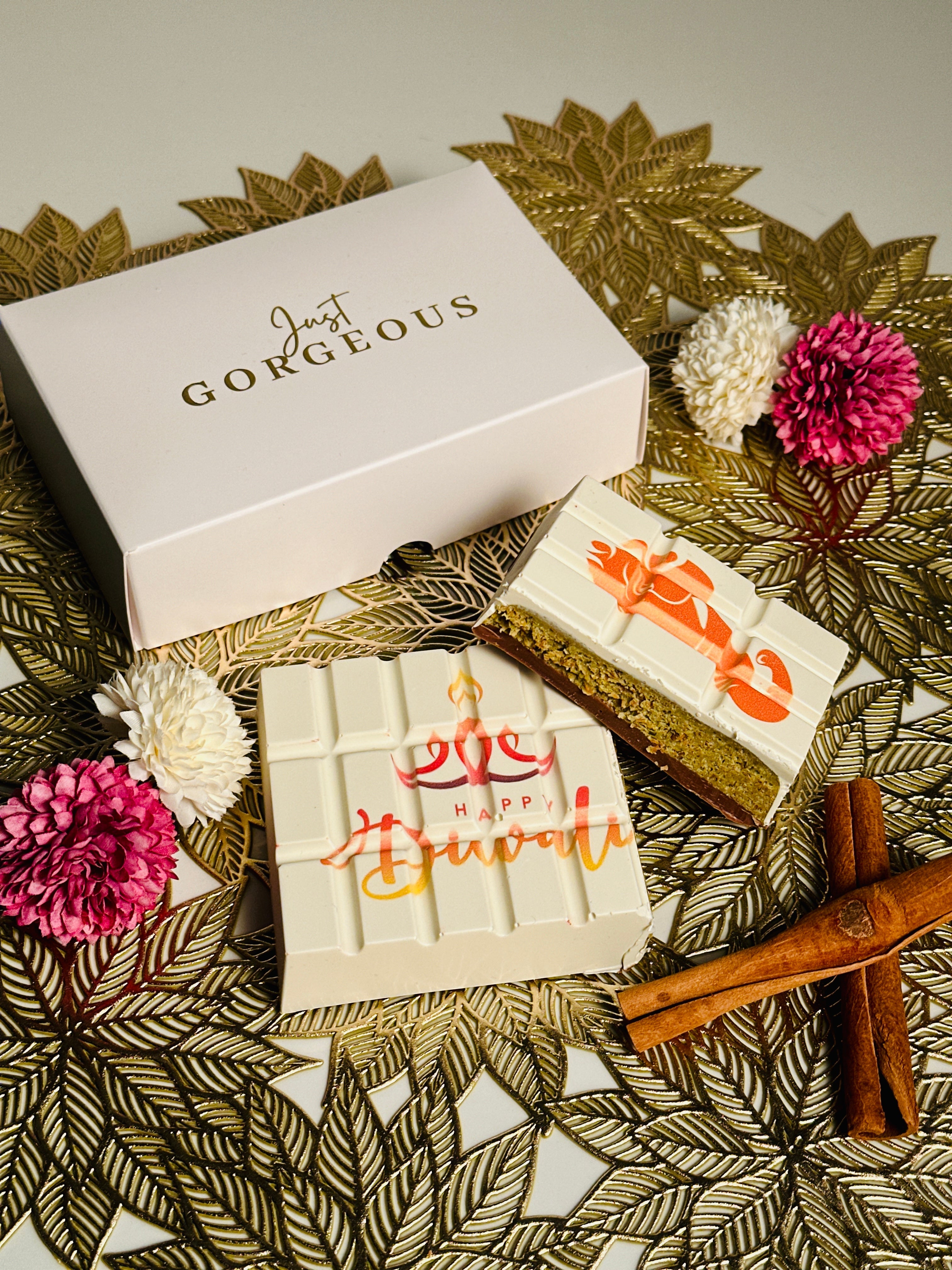 Diwali Print Chocolate Slab