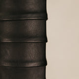 Igbo Leather Standing Mirror – Black