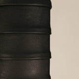 Igbo Leather Standing Mirror – Black
