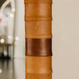 Igbo Leather Standing Mirror – Tan