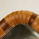 Igbo Leather Standing Mirror – Tan