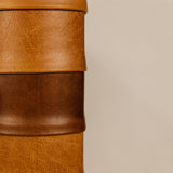 Igbo Leather Standing Mirror – Tan