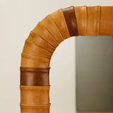 Igbo Leather Standing Mirror – Tan