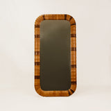 Igbo Leather Standing Mirror – Tan