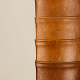 Igbo Leather Wall Mirror – Tan