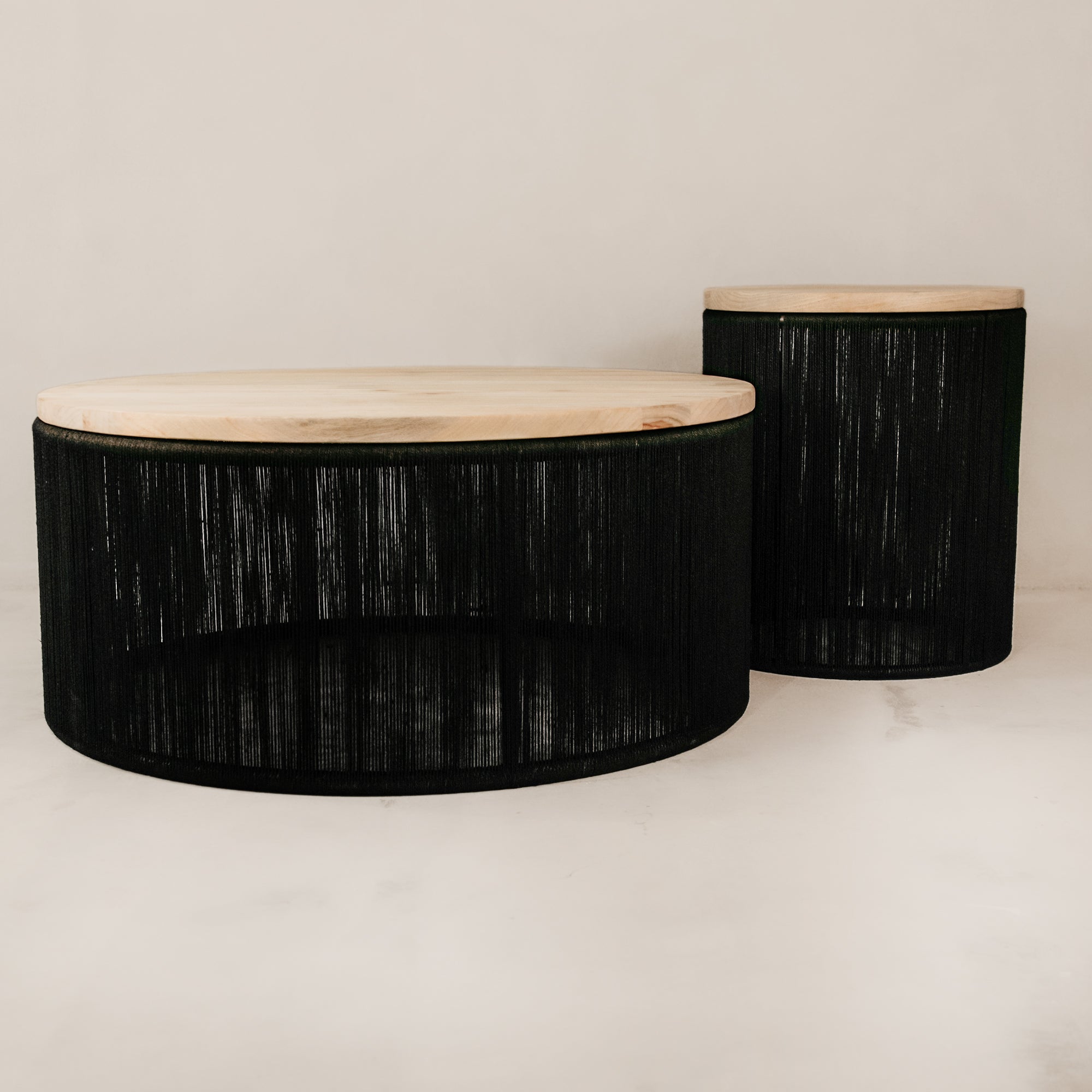 Ijuthi Coffee Table – Blonde & Black
