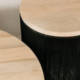 Ijuthi Side Table – Blonde & Black