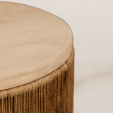 Ijuthi Side Table – Blonde & Brown