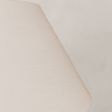 Indebe Ribbed Table Lamp with Tapered Linen Shade – Charcoal
