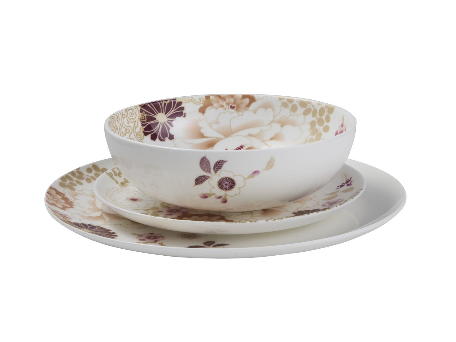 MW Kimono Dinner Set 12 Piece White Gift Boxed