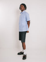 Blue Stripe Button Up