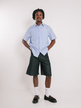 Blue Stripe Button Up