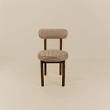 Juno Striped Dining Chair – Brown