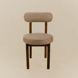 Juno Striped Dining Chair – Brown